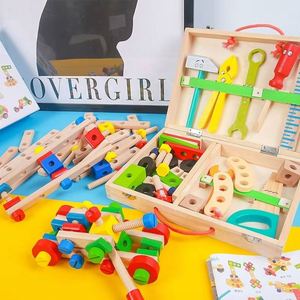 Juego de Herramientas de Juguete de Madera para Niños, Caja de Regalo con Herramientas de Dibujos Animados - Product Image 2