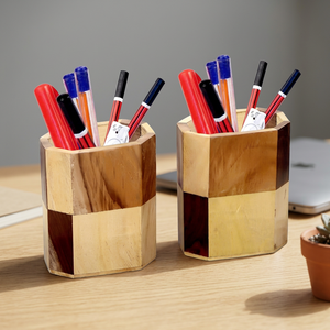 Handmade Wooden <b>Pen</b> Holder Desk Organizer Natural Wood Pencil Cup Office Stationery Organizer - Product Image 3