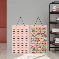 Support de rangement pour breloques de chaussures, en PVC, rectangulaire, pour collectionneur de breloques, avec accessoires de fixation DIY pour l'extérieur et l'intérieur des chaussures