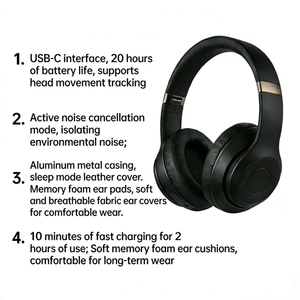 <span class=keywords><strong>Auriculares</strong></span> Inalámbricos Plegables y Portátiles con Cancelación de Ruido y Calidad de Sonido Dinámica de Grado Gaming - Product Image 4
