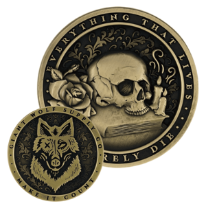 Cổ Vàng 3d2d Tùy Chỉnh Đồng Thau Hợp Kim Kim Loại Xương Cướp Biển Thách Thức Đồng Xu 5Mm Độ Dày Bán Buôn Trang Trí Lưu Niệm Thẻ - Product Image 1