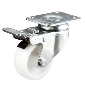 Indústria de médio 100 milímetros rodízio giratório <span class=keywords><strong>PU</strong></span> rodízio com freio 90 Kg capacidade de carga - Product Image 4