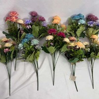 Bunga Buatan 5 Tangkai Peony Buatan dari Kain, Peony Buatan Tangan Lembut, untuk Pernikahan, Hari Ibu, Rumah, Kantor, Pesta, Hotel
