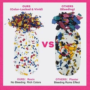 Timesrui ชิ้นส่วนตกแต่งหินขัดโมเดิร์นกรัม/ถุง100 (20สี) สีย้อมกระจายตัวเป็นมิตรต่อสิ่งแวดล้อมสำหรับปูนปลาสเตอร์เรซินเจส - Product Image 4