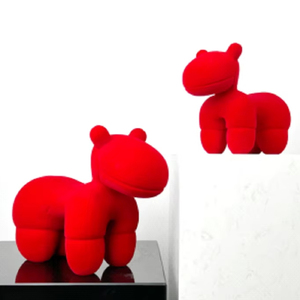 Mới được đề nghị màu đỏ hồng nhựa mạ Thỏ Pony toàn cầu đồ trang trí trang trí phòng khách phòng ngủ TV Tủ khách sạn mẫu phòng - Product Image 1