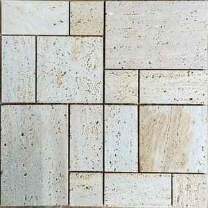 Mosaico de Piedra Caliza Natural Amarilla para Paredes Exteriores de Hoteles Modernos y Pisos de Villas con Jardín - Product Image 2