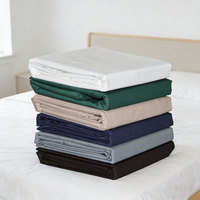 Ensemble de literie en microfibre douce et coton mélangé, teint en cuve, antibactérien, écologique et inaltérable