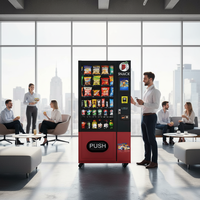 Máquina Expendedora Refrigerada Pequeña y Saludable ZhongDa Europea, con Pantalla Táctil, Función SDK, Monitoreo Remoto, Artículos para Venta Minorista, Certificación CE