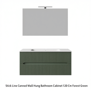 Mueble de Baño Colgante de Pared Stick Line, 120 cm, Verde Bosque - Product Image 3