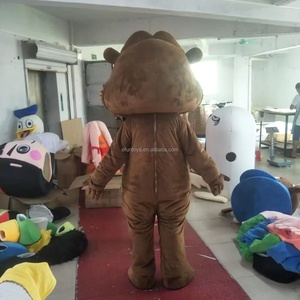 Efun quantité minimale <span class=keywords><strong>de</strong></span> commande 1 pièce tenue d'Halloween professionnelle personnalisée mascotte Cosplay Costume drôle <span class=keywords><strong>castor</strong></span> marron mascotte Costume pour la fête - Product Image 3