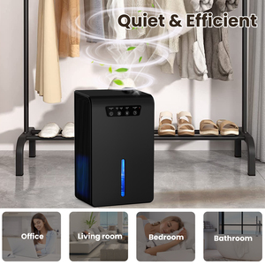 <span class=keywords><strong>Deshumidificador</strong></span> de aire <span class=keywords><strong>humidificador</strong></span> 2 en 1 doble uso inteligente Mini <span class=keywords><strong>deshumidificador</strong></span> portátil para interior 3.5L 650ML/D, conexión de tubería de drenaje - Product Image 5