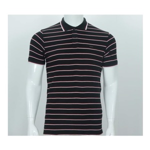 Alta calidad personalizada de manga corta a rayas para Polo Camiseta 100% tela de punto de algodón cómodo suave nueva llegada al por mayor - Product Image 6