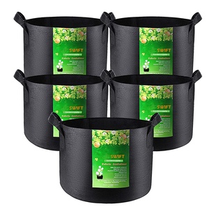 Pots en tissu approuvé CE, système hydroponique, pots pour plantes d'irrigation automatique, vente en gros, pots en tissu non tissé de 3 gallons, sacs de culture