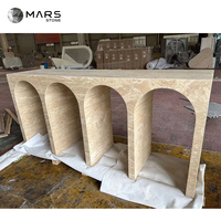 Table console en marbre Table d'appoint Beige Calacatta Viola Marbre Meubles de salon modernes Pierre