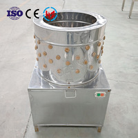 Machine à plumer les volailles TM-80 en acier inoxydable motorisée, mini plumeuse pour poulet, canard, oie, 220V, capacité de 25 BPM, haute efficacité