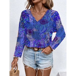 Camisa Blusa de Moda para Mujer, Manga Larga, Holgada, Informal, Modelo Explosión en Ventas - Product Image 3
