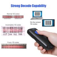 Lecteur de codes-barres 1D 2D QR sans fil USB/filaire CMOS de taille mini 3600 avec base de charge pour usage en entrepôt, en stock