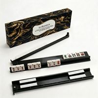 Nouvelle règle de Mahjong américaine antidérapante avec design multifonctionnel et esthétique, en plastique pliable et ultra-léger