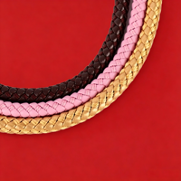 Luxuriöses Modernes Elegantes Leder-Halsband für Hunde & Katzen Raffiniertes Niedliches Einfaches Design mit Nieten-Detail Weich und Komfortabel