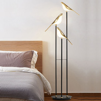 Lustre Design moderne nordique pour salon chambre Table à manger créative LED lampadaire pie oiseau vente directe d'usine