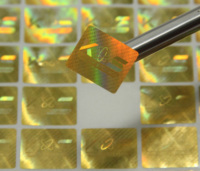 Etiquetas de Seguridad Holográficas 3D Personalizadas Anti-falsificación, Etiquetas de Garantía de Vinilo Impermeables con Código QR e Impresión Láser