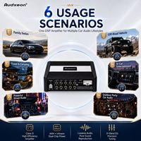 Yeni varış fabrika kaliteli D sınıfı yüksek güçlü araba Stereo ses 4x48W RMS DSP amplifikatör DSP işlemci