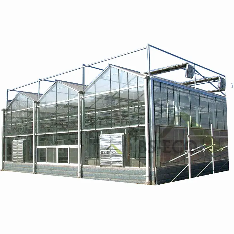 Serre de culture verticale en verre à 9 utilisations, culture hydroponique Nft pour la croissance de tomates et de porte-chouches