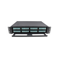 MPB Fixted Type 1U 19 pouces Rack Mounted 192cores MPO Panneau de brassage haute densité disponible pour 4 cassettes de module MPO