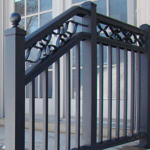 מעקה אלומיניום איכותי ועכשווי לעיצוב מרפסות, קניונים ומדרגות, עמיד בפני חלודה - Product Image 4