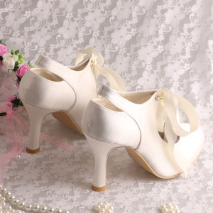 <span class=keywords><strong>Venus</strong></span> atraer blanco de encaje zapatos de tacón alto - Product Image 4