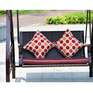 Sillón Columpio de Lujo para Exteriores, Juego de Columpios de Ratán, <span class=keywords><strong>Hamaca</strong></span> Plana, Columpio de Jardín de 2 Plazas, Resistente al Agua - Product Image 3