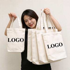 Customizable Size Customized Color Eco-friendly Canvas Tote <b>Bag</b> Custom Logo Shoulder <b>Bag</b> for Supermarket Use - Product Image 3