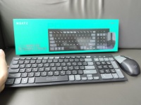 HEATZ Wireless untuk Set Keyboard dan Mouse Bluetooth Ultra-Tipis Isi Ulang dengan Sakelar Gunting Mini dan Lampu Latar LED untuk Desktop