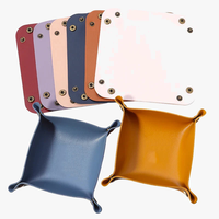 Plateau à dés en cuir pour bureau/maison, plateaux de rangement, cadeaux, bijoux, clés, organisateur de bureau, porte-accessoires, porte-cosmétiques, cadeaux de festival