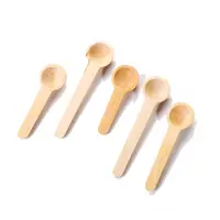 Cheap Mini Tea Coffee Cosmetic Bath Salt Kitchen Spice Measuring Wood Spoons Scoop Small Wooden Spoon