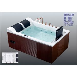 Air Jet Blase Whirlpool Spa-Badewannen Hydrorelax-Jeten Whirlpool Spa Heißwasserglas Außenduscharm mit Fernseher Acryl-Massage - Product Image 2