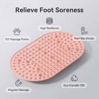 Tapis de massage des pieds pour débloquer les méridiens, gel liquide TPE extra épais, coussin d'acupression pour la circulation sanguine et la récupération