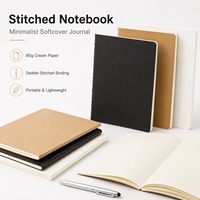 Cuaderno de bolsillo A5 de papel Kraft con logotipo personalizado, cuaderno pequeño de línea Kraft marrón, diario, libro, Bloc de notas con logotipo personalizado