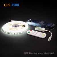 Bande LED à effet de poursuite SMD2835 24V 120 LED/m, lumière pixel adressable SM16703 8mm pour décoration intérieure