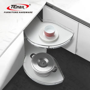 TEMAX DL180B Plateaux de <span class=keywords><strong>cuisine</strong></span> Swin Panier d'angle à fermeture en douceur Panier d'angle à balançoire pour meubles - Product Image 1