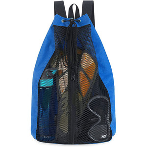 New Style Custom Swim Bag Mesh <b>Drawstring</b> <b>Backpack</b> Net Beach <b>Backpack</b> for Swimming Gym and Workout Gear - Product Image 6