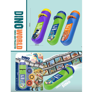 Proyector de antorcha para niños, juego de Ciencia Educativa, libro de cuentos para dormir para bebés, linterna, proyector, juguete de educación temprana (dinosaurio) - Product Image 2