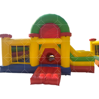 2025 vente chaude Commercial utilisé petite maison de saut gonflable château plein d'entrain Combo toboggan château gonflable pour les enfants