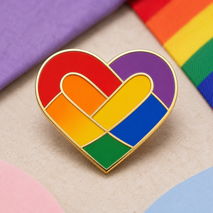 Al por mayor, sets de pines esmaltados personalizados LGBT con diseño de arcoíris, insignia de la bandera del Orgullo Progresivo, pin de solapa de metal de recuerdo del Orgullo Lésbico y Gay - Product Image 3