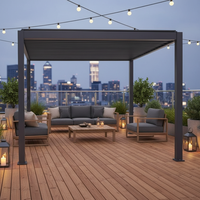 DIY Umweltfreundliche Aluminium-Pergola mit Lamellendach und Vorgefertigten Profilen für Schnelle Montage im Hinterhof-Garten