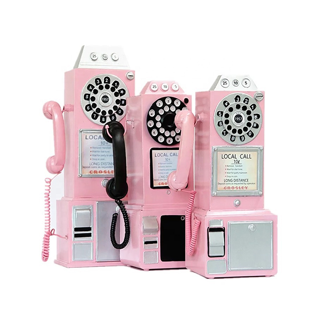 Оптовая продажа, винтажные реквизиты для фотографий, железная модель телефона, украшения для бара, ресторана, украшение, подарок