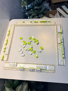 Nuevo Estilo, Regla de Mahjong de Acrílico de 20 Pulgadas con Diseño de Concha de 4 mm, Organizador de Cartas, Empujador y Soporte para Cartas - Product Image 2