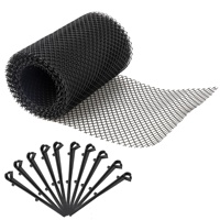 Filet de protection en plastique pour gouttière de toit, anti-feuilles et débris, à retirer soi-même