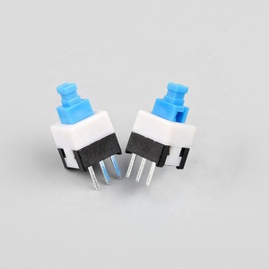 7x7mm DIP 3 pins tự khóa tact Tactile <span class=keywords><strong>Power</strong></span> Micro đẩy nút chuyển đổi - Product Image 1
