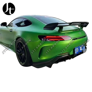 Aileron de lèvre de coffre d'aile arrière de voiture en Fiber de carbone véritable de Style RENN pour Mercedes-Benz AMG GT GTS GTC GTR 2015-2022 - Product Image 2